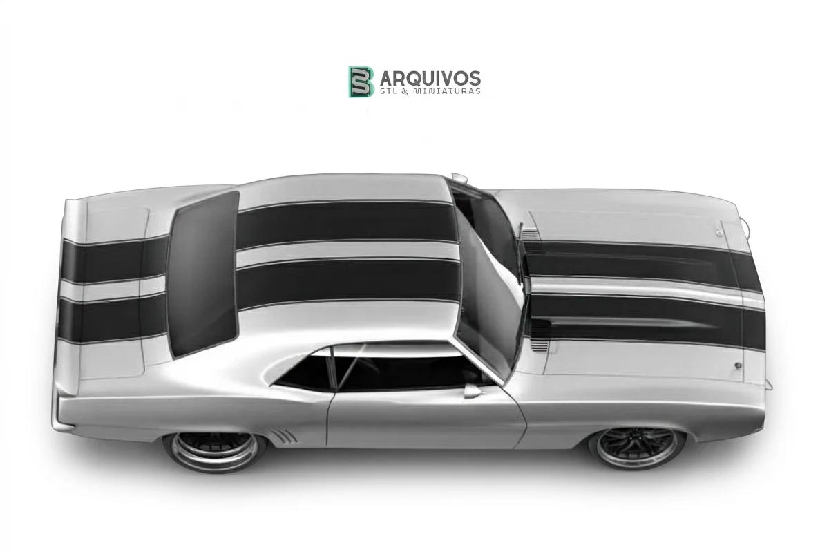 Modelo 3D STL - Chevrolet Camaro Pro Touring Custom 1969 — foto 2